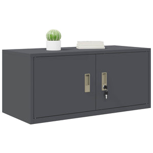 Aktenschrank Anthrazit Stahl 90x40x40cm