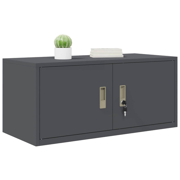Aktenschrank Anthrazit Stahl 90x40x40cm