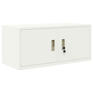 Weißer Stahlschrank, 90x40x40 cm
