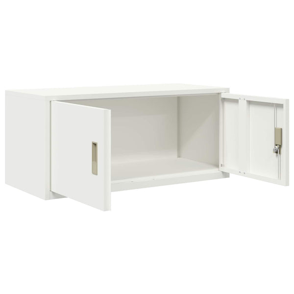 Weißer Stahlschrank, 90x40x40 cm