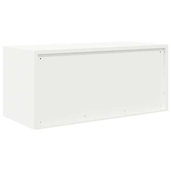 Weißer Stahlschrank, 90x40x40 cm