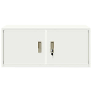 Weißer Stahlschrank, 90x40x40 cm