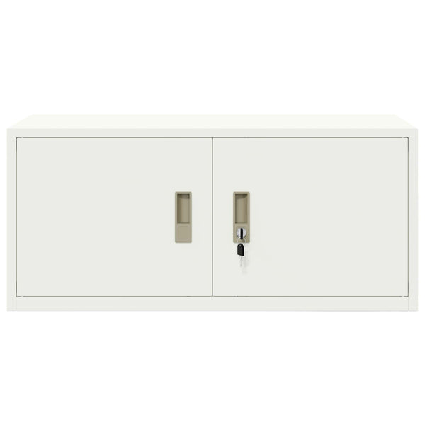 Weißer Stahlschrank, 90x40x40 cm