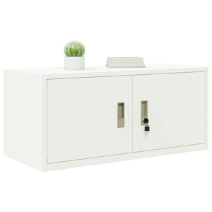 Weißer Stahlschrank, 90x40x40 cm