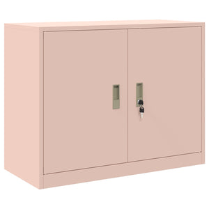 Rosa Aktenschrank Stahl 90x40x70cm