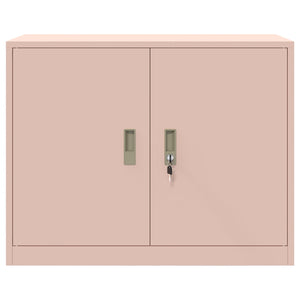 Rosa Aktenschrank Stahl 90x40x70cm