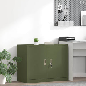 Aktenschrank Olive Grün Stahlschrank 90x70 cm