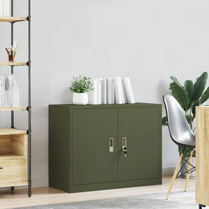 Aktenschrank Olive Grün Stahlschrank 90x70 cm