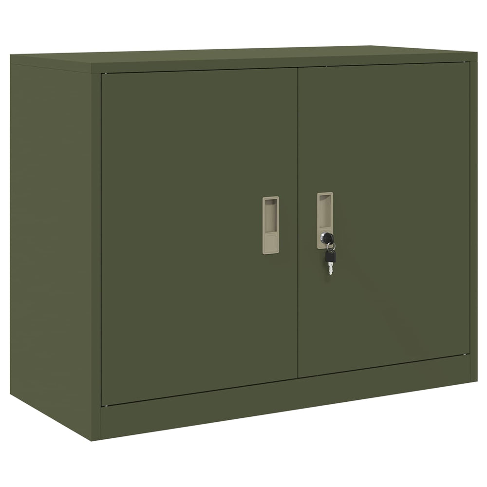 Aktenschrank Olive Grün Stahlschrank 90x70 cm