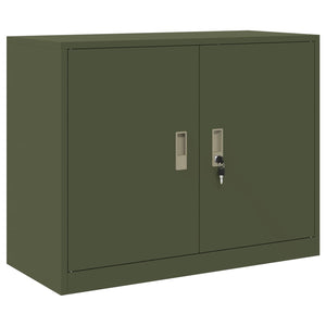 Aktenschrank Olive Grün Stahlschrank 90x70 cm
