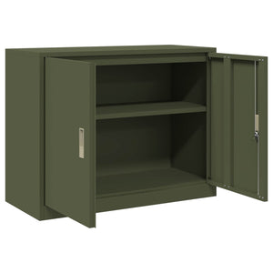 Aktenschrank Olive Grün Stahlschrank 90x70 cm