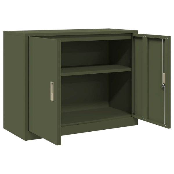 Aktenschrank Olive Grün Stahlschrank 90x70 cm