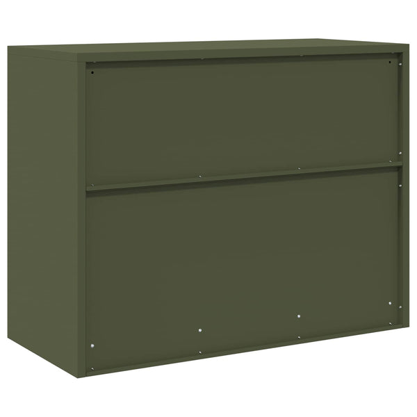 Aktenschrank Olive Grün Stahlschrank 90x70 cm