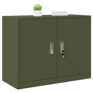 Aktenschrank Olive Grün Stahlschrank 90x70 cm