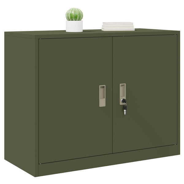 Aktenschrank Olive Grün Stahlschrank 90x70 cm