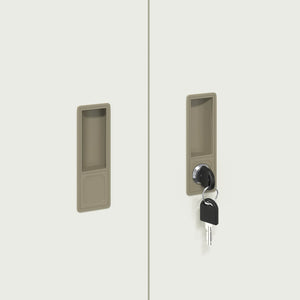 Weißer Stahlschrank, 90x40x70 cm