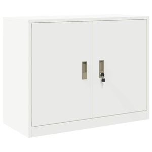 Weißer Stahlschrank, 90x40x70 cm