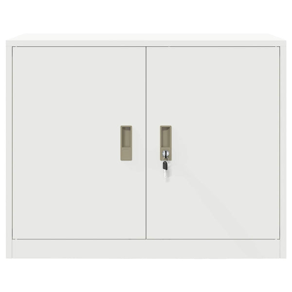 Weißer Stahlschrank, 90x40x70 cm