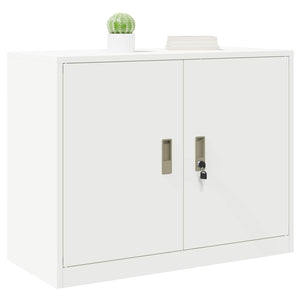 Weißer Stahlschrank, 90x40x70 cm