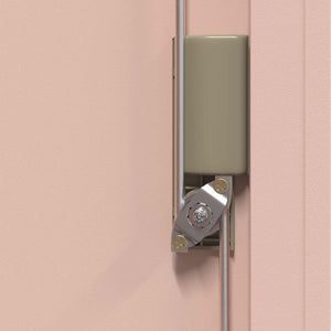Rosa Aktenschrank Stahl 90x40x90cm