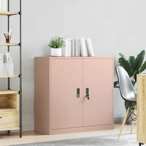Rosa Aktenschrank Stahl 90x40x90cm