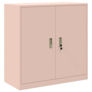 Rosa Aktenschrank Stahl 90x40x90cm