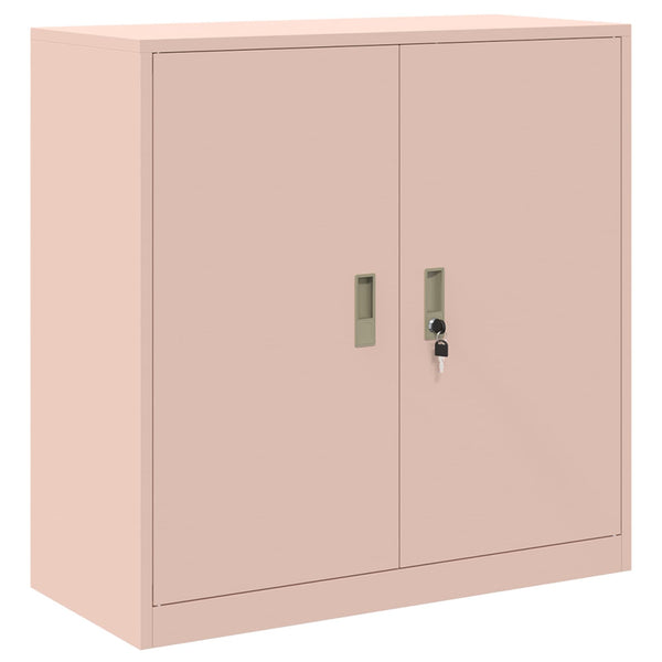 Rosa Aktenschrank Stahl 90x40x90cm