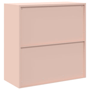 Rosa Aktenschrank Stahl 90x40x90cm