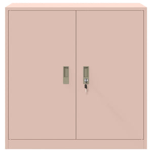 Rosa Aktenschrank Stahl 90x40x90cm