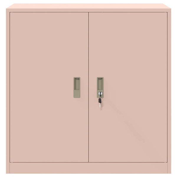 Rosa Aktenschrank Stahl 90x40x90cm