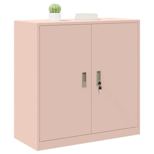Rosa Aktenschrank Stahl 90x40x90cm