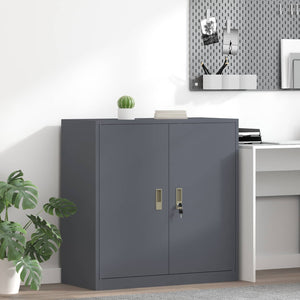 Aktenschrank Anthrazit Stahl 90x90x40cm