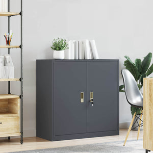 Aktenschrank Anthrazit Stahl 90x90x40cm