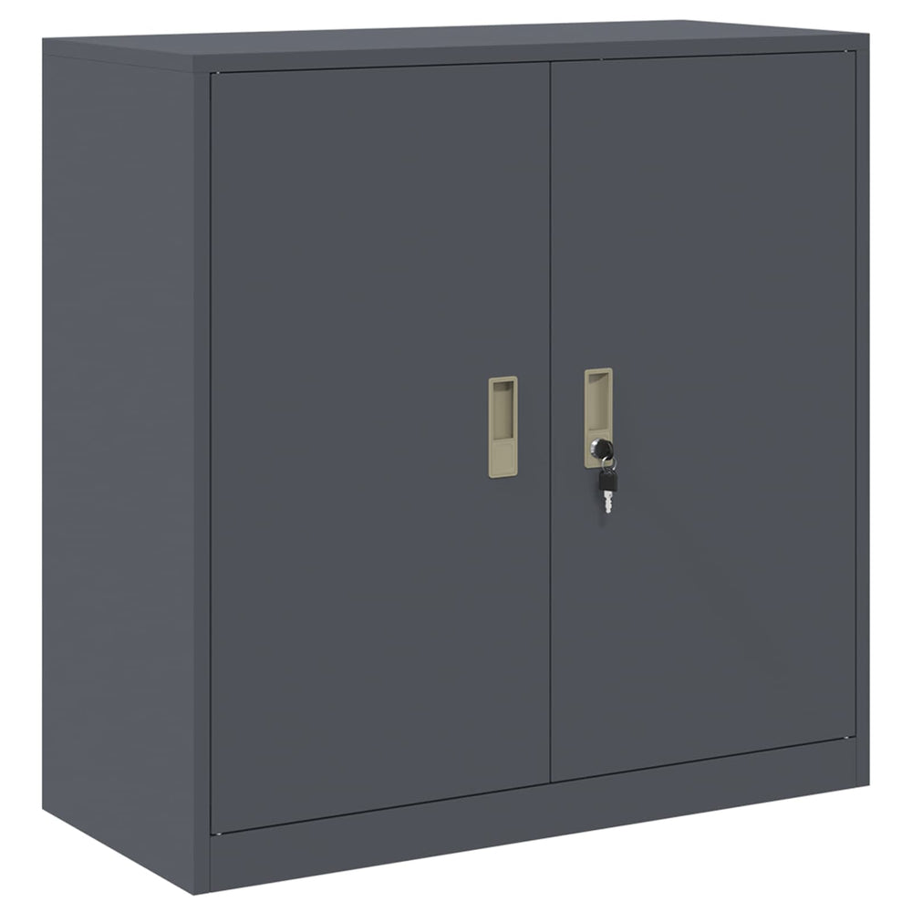 Aktenschrank Anthrazit Stahl 90x90x40cm