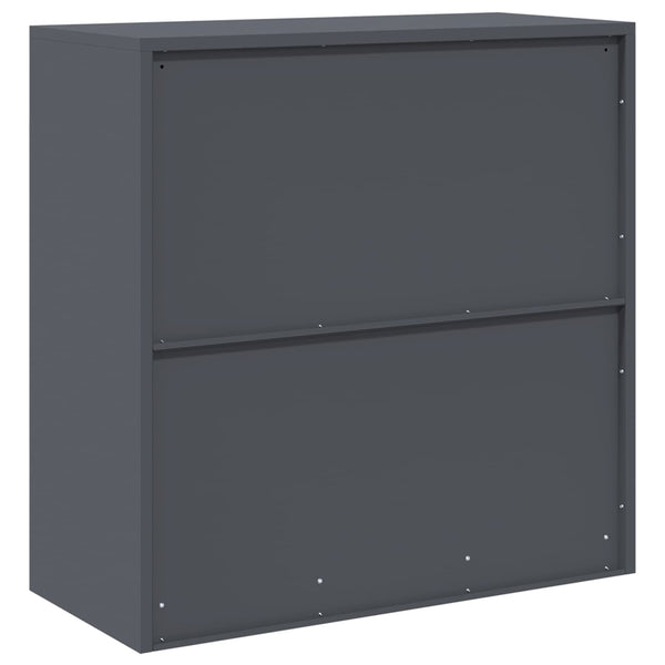 Aktenschrank Anthrazit Stahl 90x90x40cm