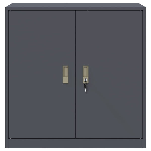 Aktenschrank Anthrazit Stahl 90x90x40cm