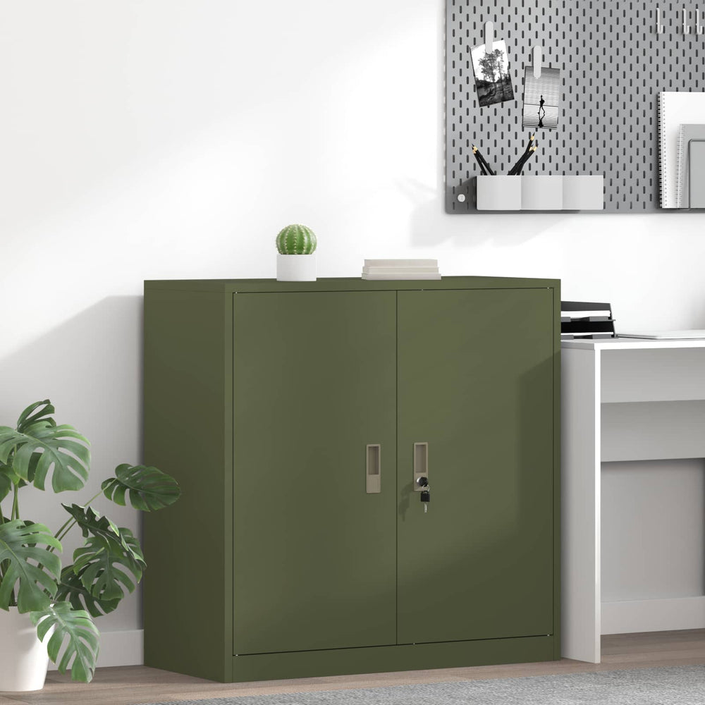 Stahl Aufbewahrungsschrank Olive Grün