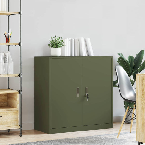 Stahl Aufbewahrungsschrank Olive Grün