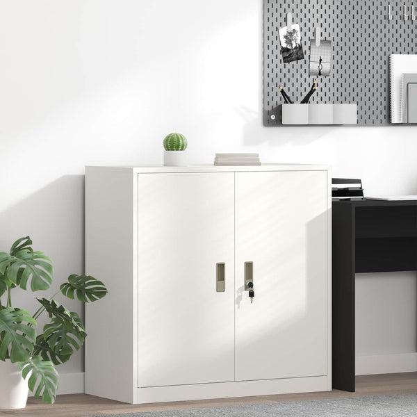 Weißer Stahlschrank 90x40x90cm