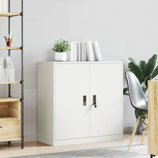 Weißer Stahlschrank 90x40x90cm