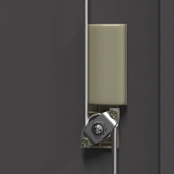 Stahlschrank Schwarz, 90x40x105 cm