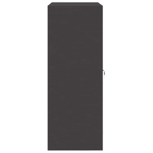 Stahlschrank Schwarz, 90x40x105 cm