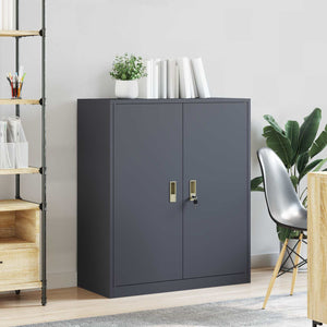 Aktenschrank Anthrazit Stahl 90x40x105cm
