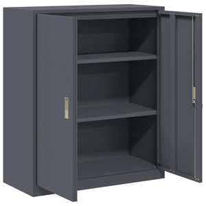 Aktenschrank Anthrazit Stahl 90x40x105cm