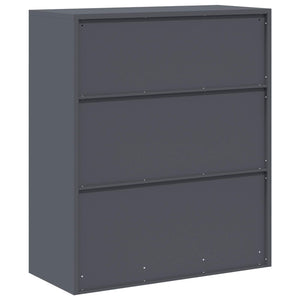 Aktenschrank Anthrazit Stahl 90x40x105cm