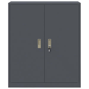 Aktenschrank Anthrazit Stahl 90x40x105cm