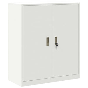 Weißer Stahlschrank, 90x40x105 cm