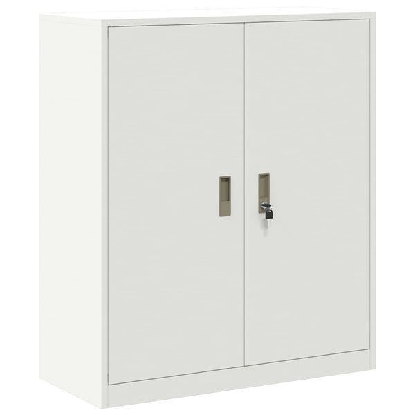 Weißer Stahlschrank, 90x40x105 cm