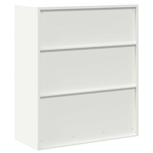 Weißer Stahlschrank, 90x40x105 cm