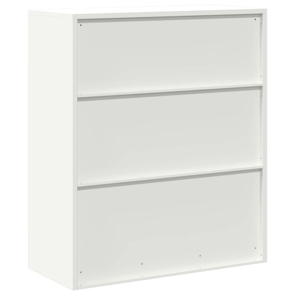Weißer Stahlschrank, 90x40x105 cm